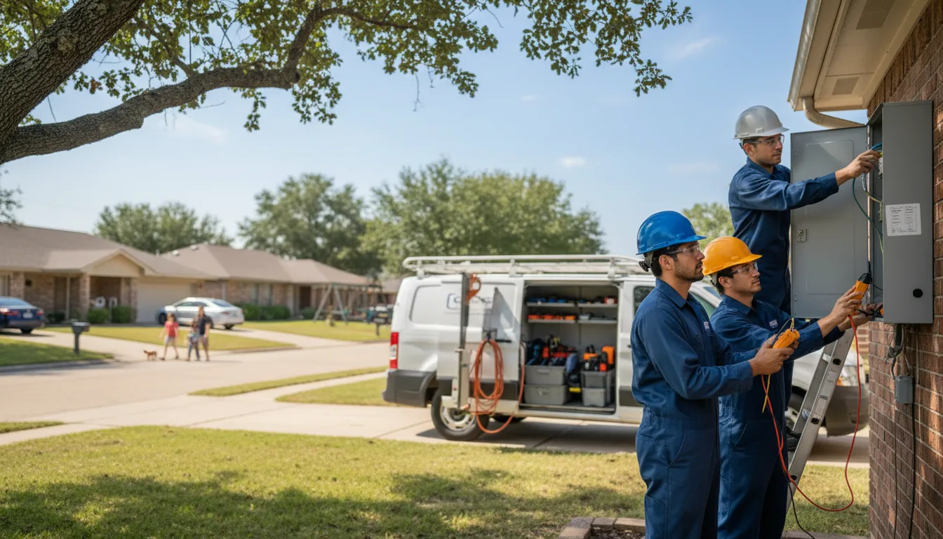 Certified electrician providing emergency electrical services in Banks, AR